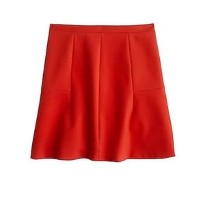 J. Crew Fluted Double Crepe Skirt